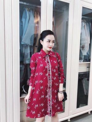 Đầm sơ mi form rộng Chanel (DB2236)