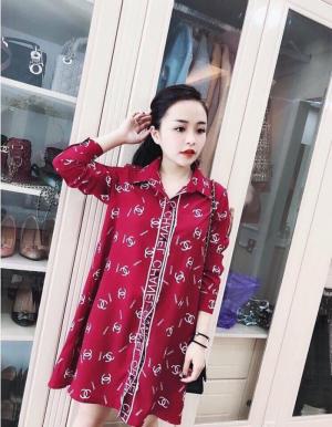 Đầm sơ mi form rộng Chanel (DB2236)