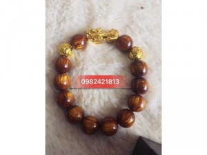 Vòng Hải Liễu mix tỳ hưu mạ vàng 24k