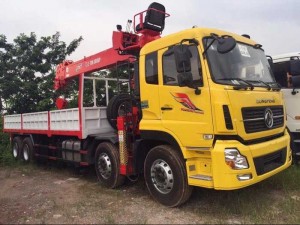 Xe tải 4 chân Donfeng gắn cẩu 14 tấn ATOM 1405 trả trước 700tr, Giao xe ngay