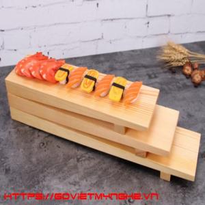 Thớt Gỗ Trang Trí Sushi - Sashimi Nhật Bản Size 30 x 9 cm