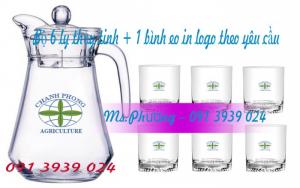công ty bán ly thủy tinh giá rẻ, ly thủy tinh in logo theo yêu cầu