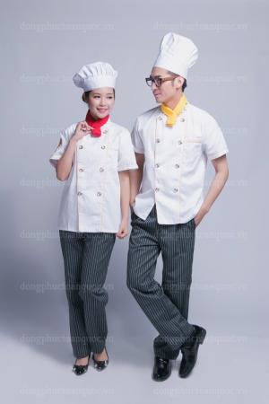 Địa chỉ may đồng phục đầu bếp nhiều mẫu mã, chất liệu tùy chọn theo nhu cầu