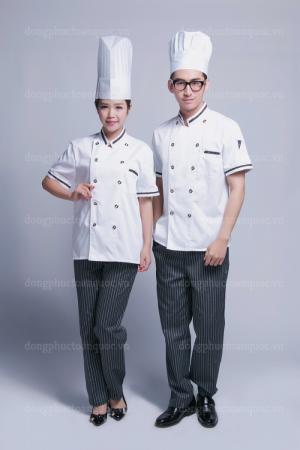 Địa chỉ may đồng phục đầu bếp nhiều mẫu mã, chất liệu tùy chọn theo nhu cầu