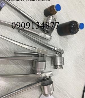 Kìm bấm nắp lọ thuốc thú y, kìm đóng nắp chai thuốc tiêm, máy đóng nắp lọ se rum cầm tay