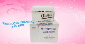 Kem dưỡng trắng da O'sachi ban đêm giúp giúp da căng mịn, trắng hồng rạng rỡ