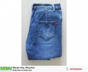 Quần jean nữ wash nhẹ