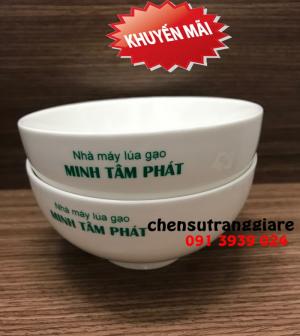chén sứ trắng in logo, chén sứ trắng giá rẻ,