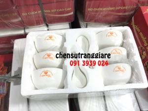 cung cấp chén sứ trắng in logo theo yêu cầu. chén sứ trắng giá rẻ