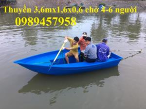 Thuyền câu cá chèo tay 3,2x0,9x0,36m, 4mx1,1x0,36m giá rẻ nhất Hà Nội mới 100%