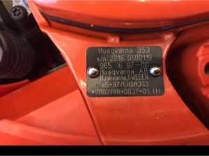 Cưa xích Husqvarna 353 chính hãng, nhập thuỵ điển