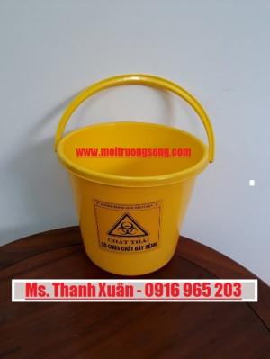 xô bông băng y tế 5 lít màu vàng