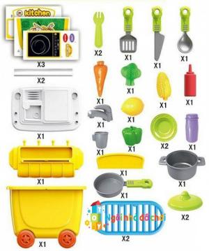 Đồ chơi xe đẩy Bowa dụng cụ làm bếp 8326