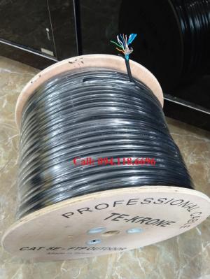 Cáp mạng TE-KRONE Cat5E Copper ngoài trời có sợi dây thép cường lực