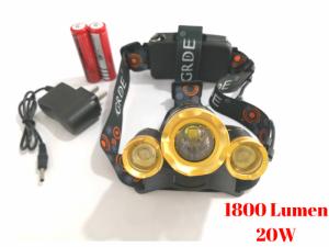 Đèn Pin Đội Đầu Siêu Sáng 4 Chế Độ RJ-3000