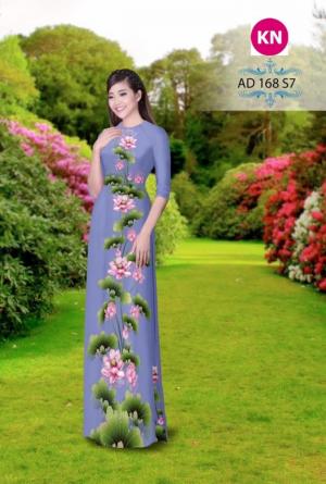 Vải áo dài đẹp in 3D 168