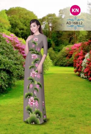 Vải áo dài đẹp in 3D 168