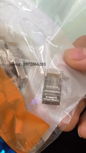 Bộ hộp hạt mạng và chụp Rj45 Cat6A chống nhiễu