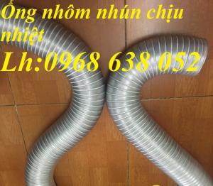 Ống gió mềm nhôm, Ống nhôm nhún D100, D125, D150, D175, D200, D250 dùng hút mùi, hút khói, thông gió, hút bụi