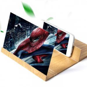 Kính phóng to màn hình điện thoại 12 inch bằng gỗ