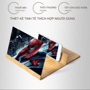 Kính phóng to màn hình điện thoại 12 inch bằng gỗ