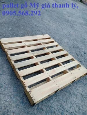 Pallet gỗ thông Mỹ 1200x1060x115mm bán tại Nha trang Khánh Hòa, Bình Định