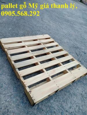 Pallet gỗ thông Mỹ 1200x1060x115mm bán tại Nha trang Khánh Hòa, Bình Định