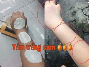 Tắm trắng cam