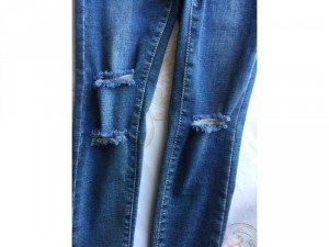 Bỏ sỉ Quần Jean nữ rách gối ống ôm