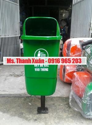 Thùng rác cọc treo đơn 55 lít