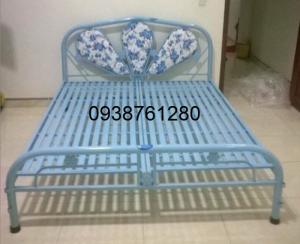 Giường sắt đơn Duy Phương ngang 1m4 dài 2m mới 100%