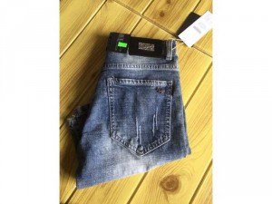 Bỏ sỉ Quần short Jean nam rách màu xanh