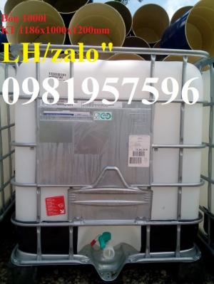 Tank nhựa đựng hóa chất công nghiệp, tank IBC 1000 L