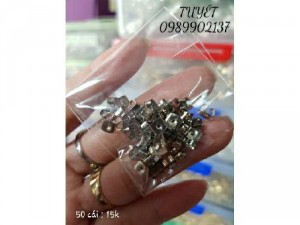 Chuôi Bông Tai Trắng 50 Cái