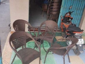 Bàn ghế mây nhựa