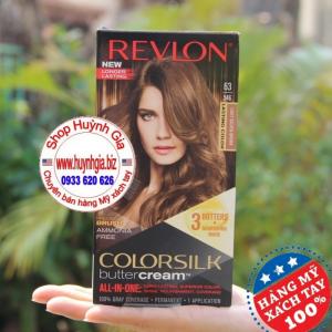 Kem nhuộm tóc tự nhuộm của Mỹ Revlon colorsilk medium rich brown