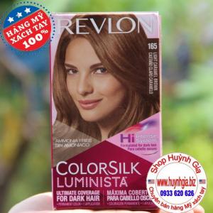Kem nhuộm tóc tự nhuộm của Mỹ Revlon colorsilk medium rich brown