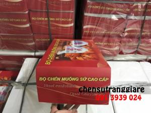 Nhận đặt chén sứ trắng in logo theo yêu cầu làm quà tặng tết cho khách hàng