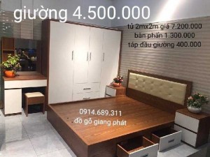 Giường gỗ công nghiệp chống ẩm