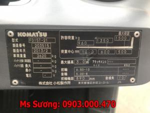 Xe Nâng Dầu Komatsu 1.5T-Qua Sử Dụng