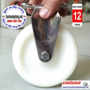 Bánh xe đẩy nhập khẩu càng inox 304 Colson Mỹ d125 càng chết