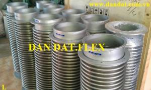 Thương hiệu: Dandat.Flex - gia công Khớp nối mềm inox nối bích, khớp chống rung inox, ống mềm inox