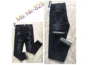Quần Jean nam ống côn mài xước - NK-825
