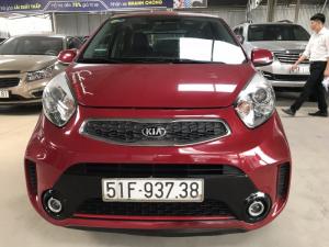 Bán Kia Morning SI 1.25 màu đỏ số sàn sản xuất 2016 biển Sài Gòn mẫu mới mâm xoắn