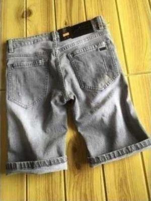 Bỏ sỉ Quần short Jean nam rách xám lông chuột