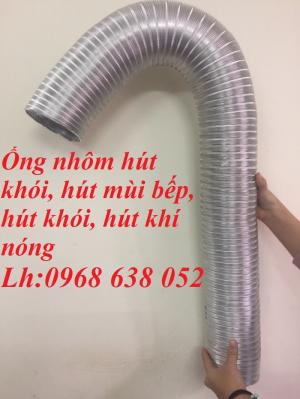 Ống gió lò xo hút khói bụi hút khí nóng, hút mùi, thông gió, Ống gió mềm cách nhiệt hàng cao cấp