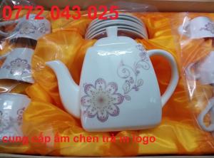 bộ ấm chén trà bình vuông giá rẽ