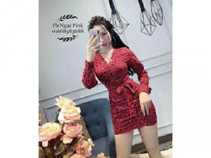 Đầm body beo đắp chéo