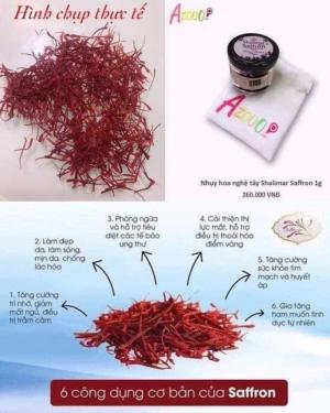 Công dụng của Nhụy hoa nghệ tây saffron
