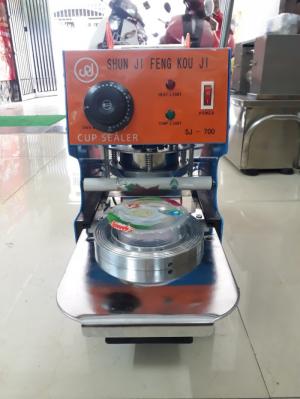 Máy ép miệng ly nhựa SJ700 - loại ép thủ công
